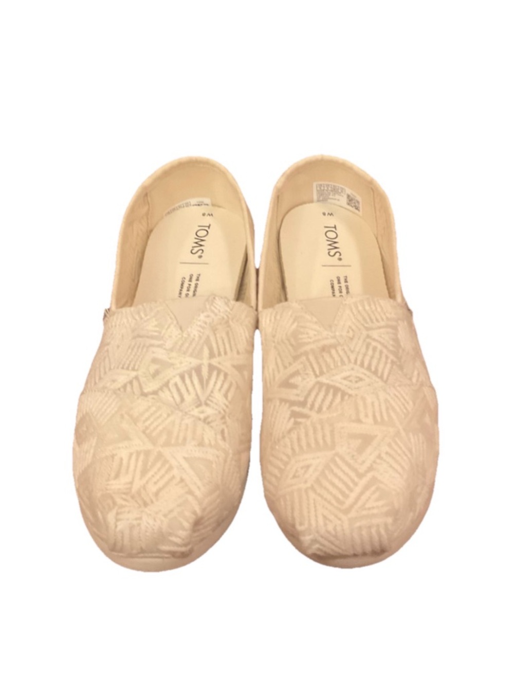 TOMS Alpargata CloudBound Natural Lace Size 8 slip on - Picture 3 of 12